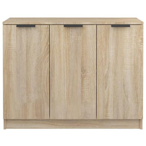 Skænk 90,5x30x70 cm konstrueret træ sonoma-eg