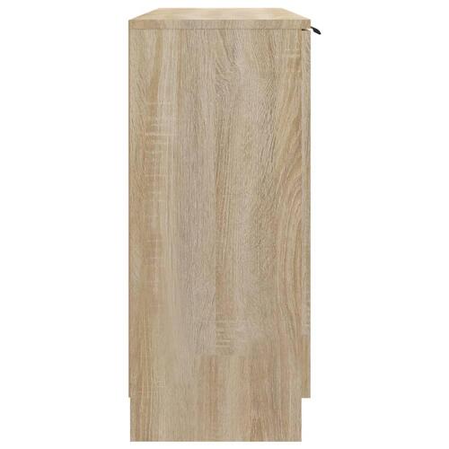 Skænk 90,5x30x70 cm konstrueret træ sonoma-eg