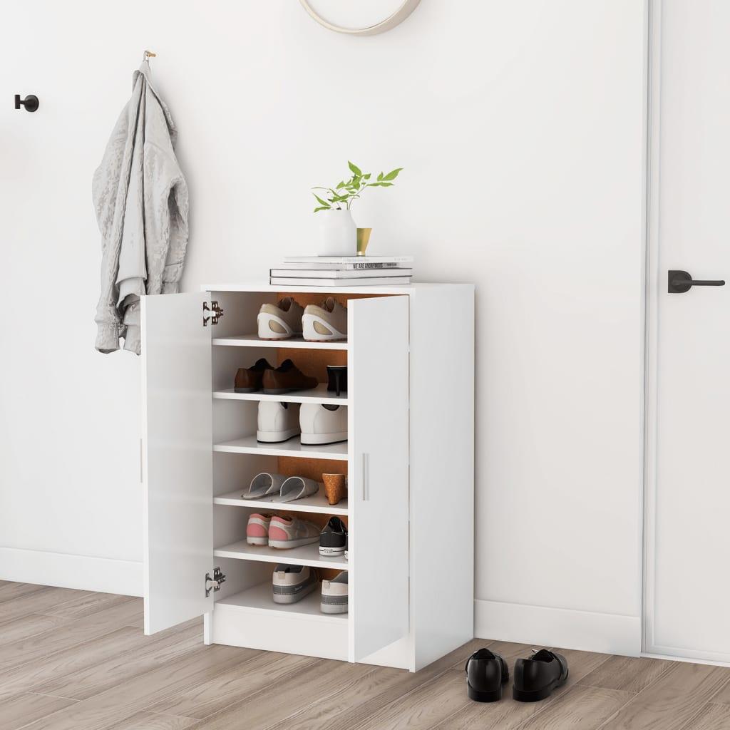 Skoskab 60x35x92 cm spånplade hvid