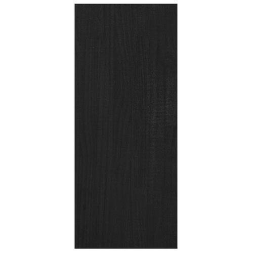Bogreol/rumdeler 100x30x71,5 cm fyrretræ sort