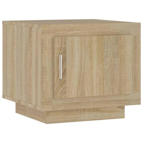 Sofabord 51x50x45 cm konstrueret træ sonoma-eg