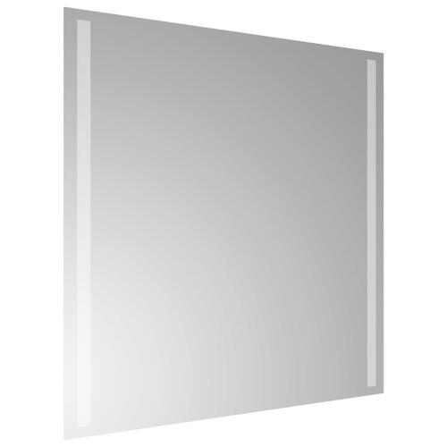 Badeværelsesspejl med LED-lys 60x60 cm