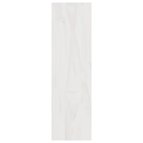 Bogskab/rumdeler 100x30x103 cm massivt fyrretræ hvid