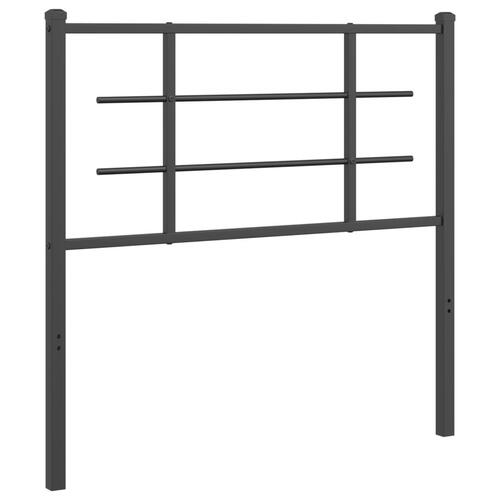 Sengegavl 100 cm metal sort