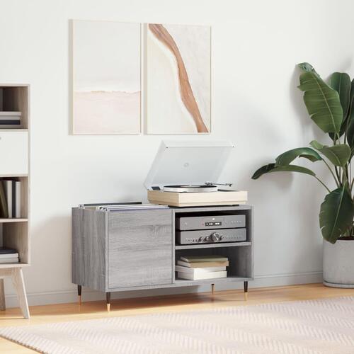 Vinylskab 85x38x48 cm konstrueret træ grå sonoma-eg
