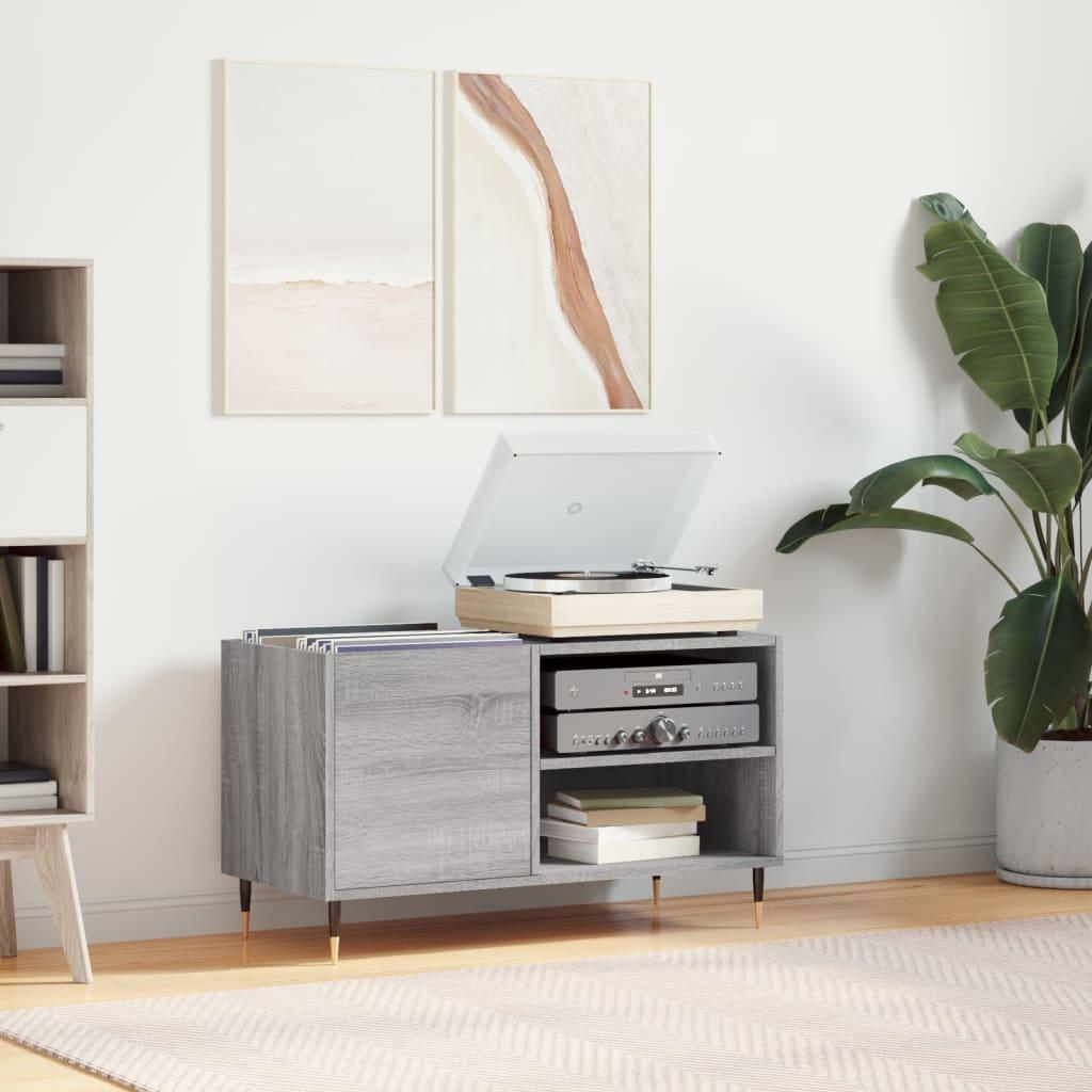 Vinylskab 85x38x48 cm konstrueret træ grå sonoma-eg
