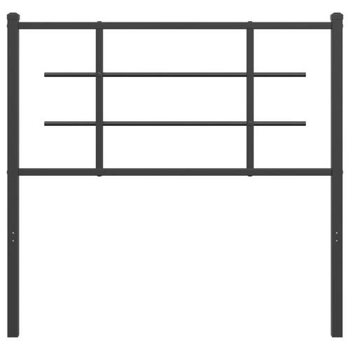 Sengegavl 100 cm metal sort