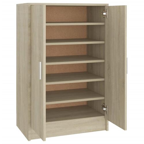 Skoskab 60x35x92 cm konstrueret træ sonoma-eg