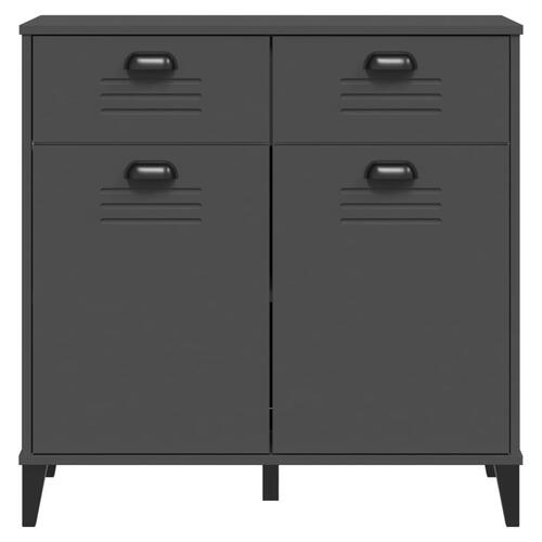 Skænk VIKEN 80x40x80 cm konstrueret træ antracitgrå