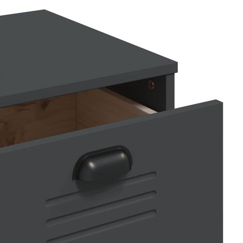 Skænk VIKEN 80x40x80 cm konstrueret træ antracitgrå