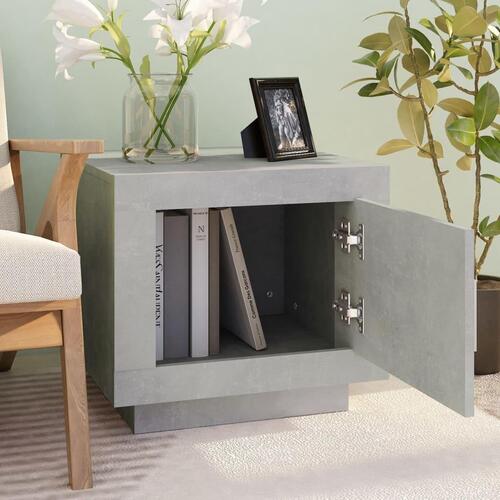 Sofabord 51x50x45 cm konstrueret træ betongrå