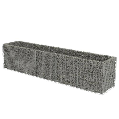 Gabion-højbed 450x90x100 cm galvaniseret stål