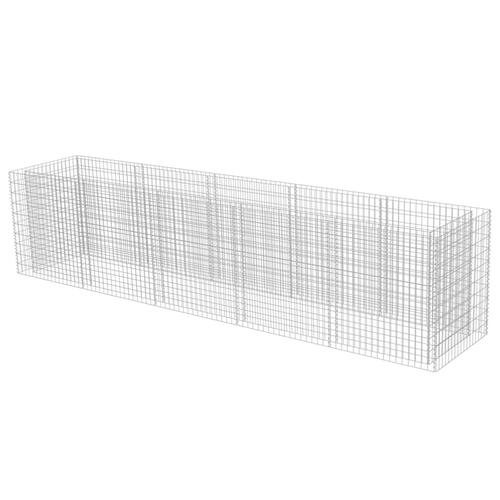 Gabion-højbed 450x90x100 cm galvaniseret stål