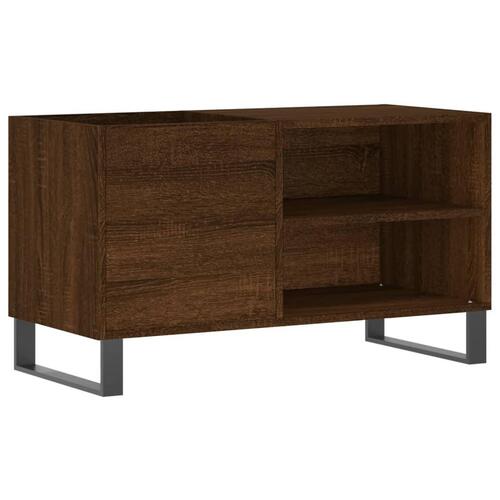 Vinylskab 85x38x48 cm konstrueret træ brun egetræsfarve