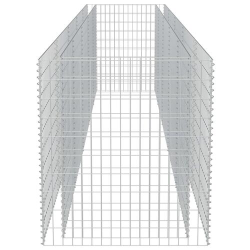 Gabion-højbed 450x90x100 cm galvaniseret stål