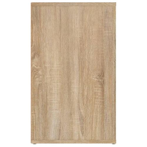 Sengebord 50x36x60 cm konstrueret træ Sonoma egetræsfarve