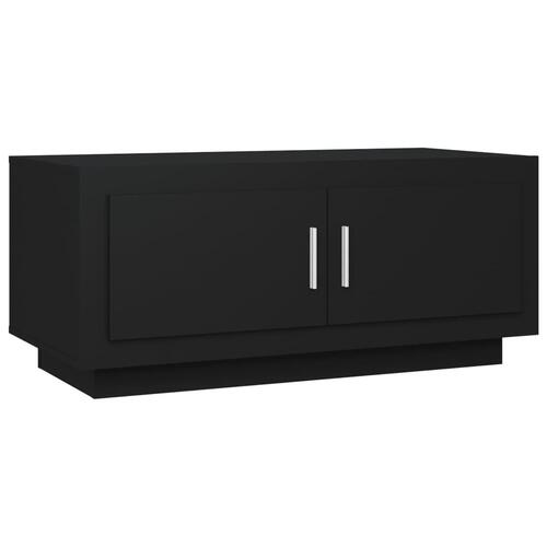 Sofabord 102x50x45 cm konstrueret træ sort