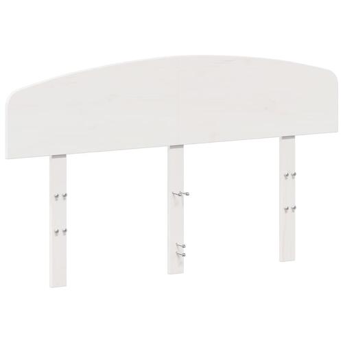 Sengegavl 135 cm massivt fyrretræ hvid