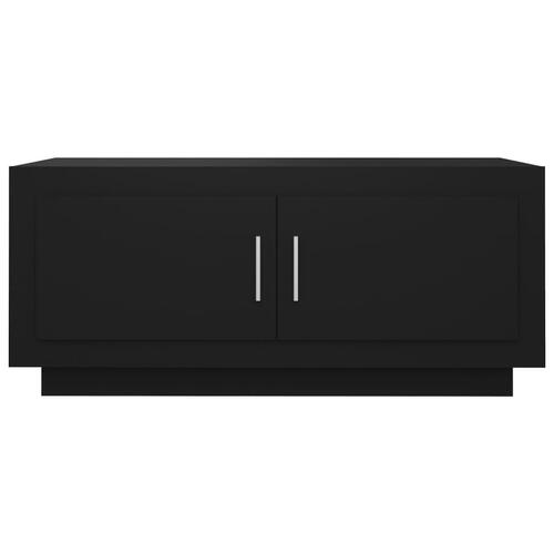 Sofabord 102x50x45 cm konstrueret træ sort