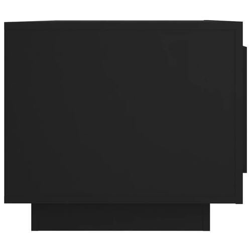 Sofabord 102x50x45 cm konstrueret træ sort