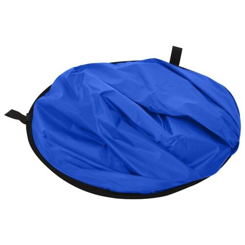 2-i-1 oval fotobaggrund 200x150 cm grøn og blå