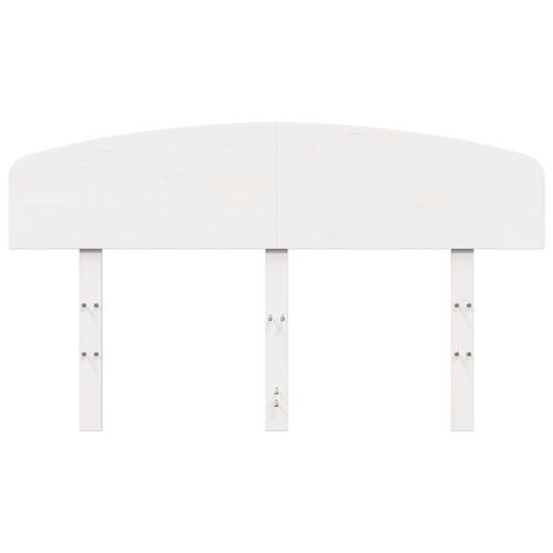Sengegavl 135 cm massivt fyrretræ hvid