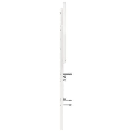 Sengegavl 135 cm massivt fyrretræ hvid