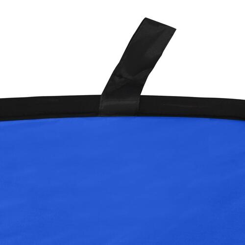 2-i-1 oval fotobaggrund 200x150 cm grøn og blå