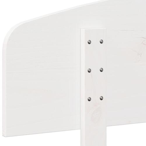Sengegavl 135 cm massivt fyrretræ hvid