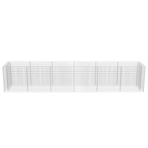 Gabion-højbed 540x90x100 cm galvaniseret stål