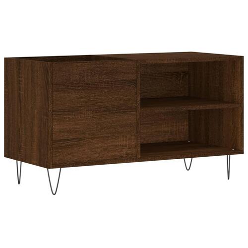 Vinylskab 85x38x48 cm konstrueret træ brun egetræsfarve