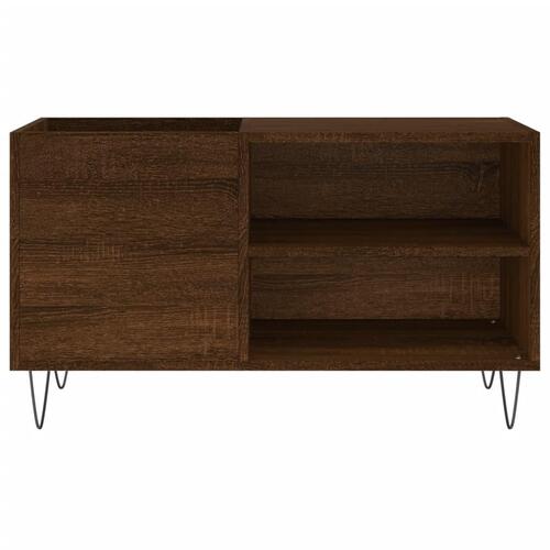Vinylskab 85x38x48 cm konstrueret træ brun egetræsfarve