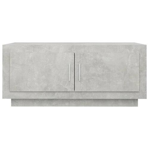 Sofabord 102x50x45 cm konstrueret træ betongrå