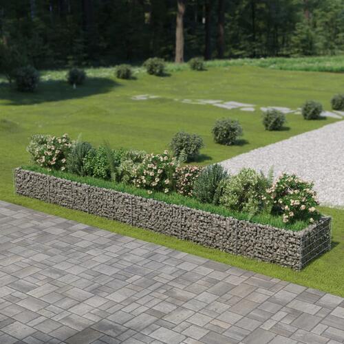Gabion-højbed 540x90x50 cm galvaniseret stål