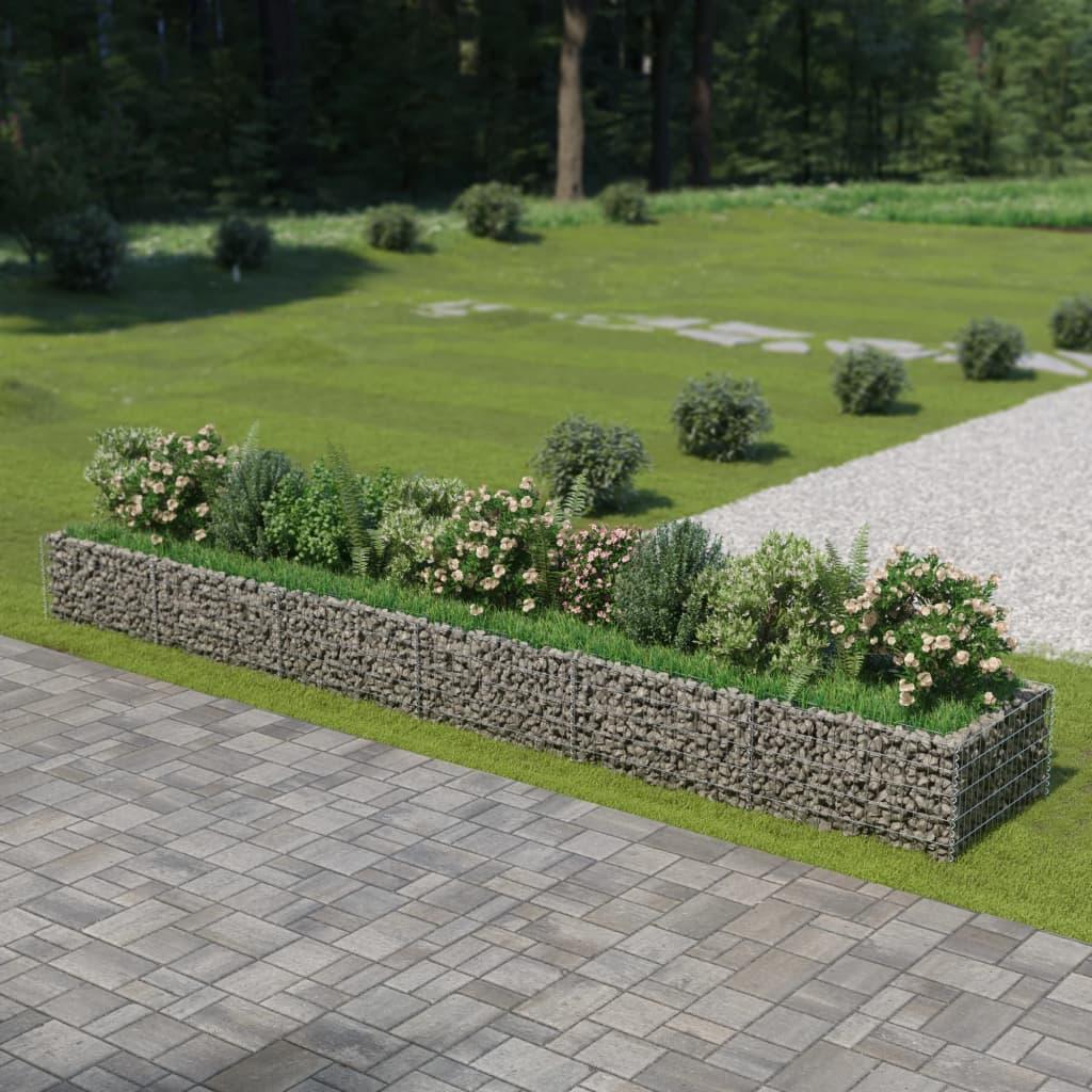 Gabion-højbed 540x90x50 cm galvaniseret stål