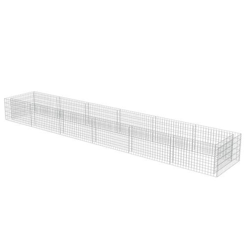 Gabion-højbed 540x90x50 cm galvaniseret stål