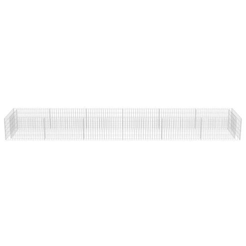Gabion-højbed 540x90x50 cm galvaniseret stål