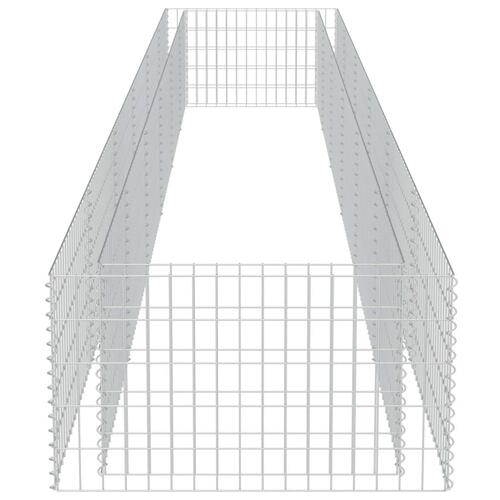 Gabion-højbed 540x90x50 cm galvaniseret stål