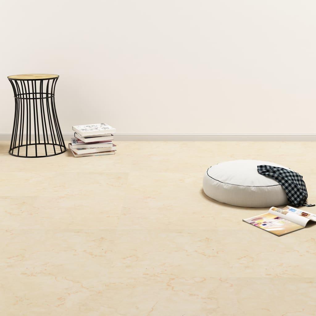 Selvklæbende gulvbrædder 20 stk. 1,86 m² PVC beige