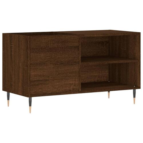 Vinylskab 85x38x48 cm konstrueret træ brun egetræsfarve