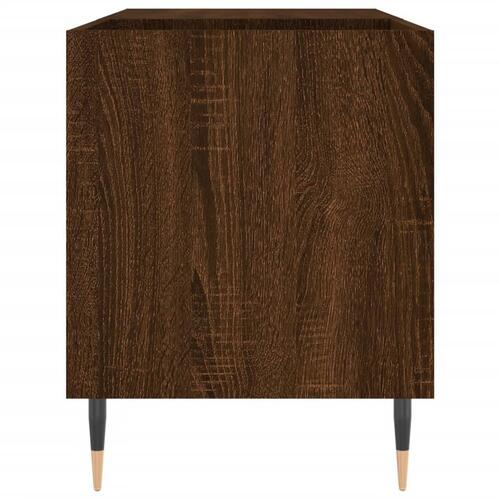 Vinylskab 85x38x48 cm konstrueret træ brun egetræsfarve