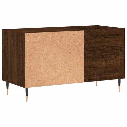 Vinylskab 85x38x48 cm konstrueret træ brun egetræsfarve