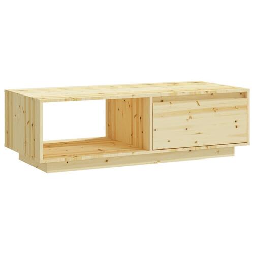 Sofabord 110x50x33,5 cm massivt fyrretræ