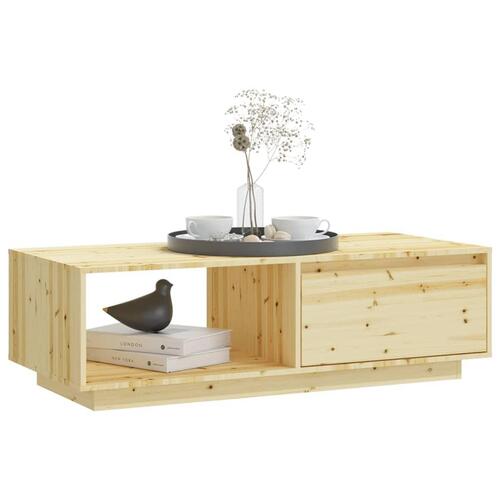 Sofabord 110x50x33,5 cm massivt fyrretræ