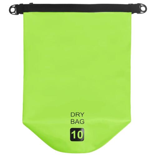Vandtæt tørpose 10 l PVC grøn