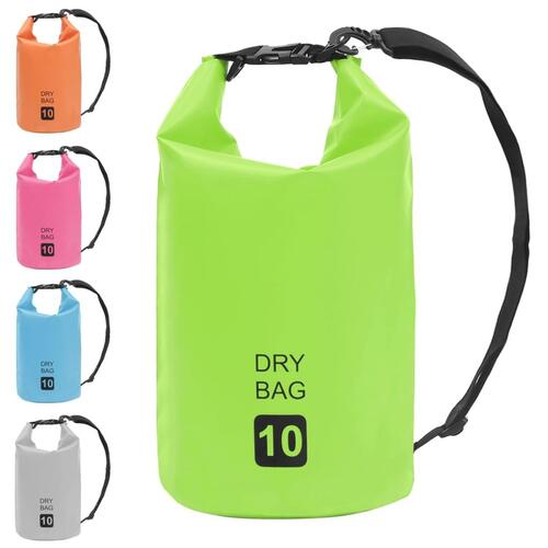 Vandtæt tørpose 10 l PVC grøn