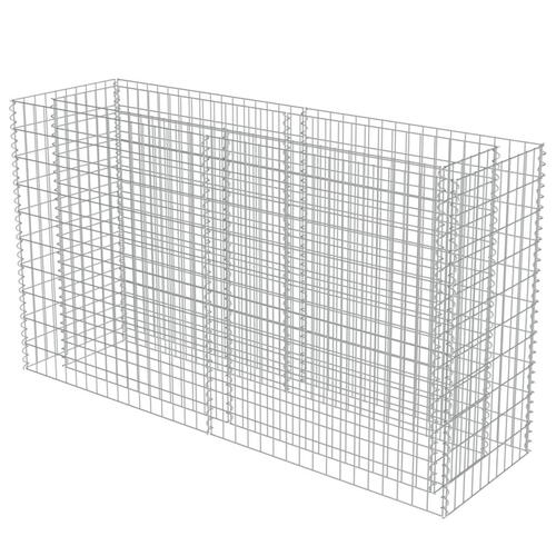 Gabion-højbed 180x50x100 cm galvaniseret stål