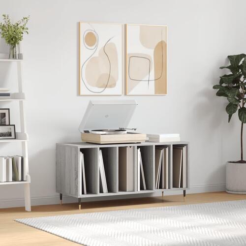 Vinylskab 100x38x48 cm konstrueret træ grå sonoma-eg