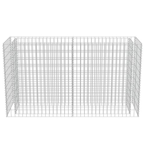Gabion-højbed 180x50x100 cm galvaniseret stål