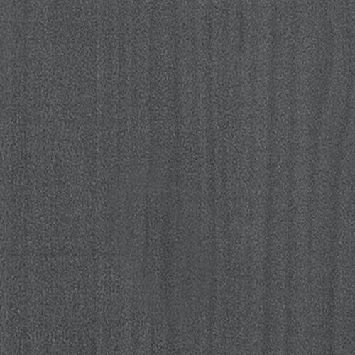 Bogreol/rumdeler 100x30x167,5 cm massivt fyrretræ grå